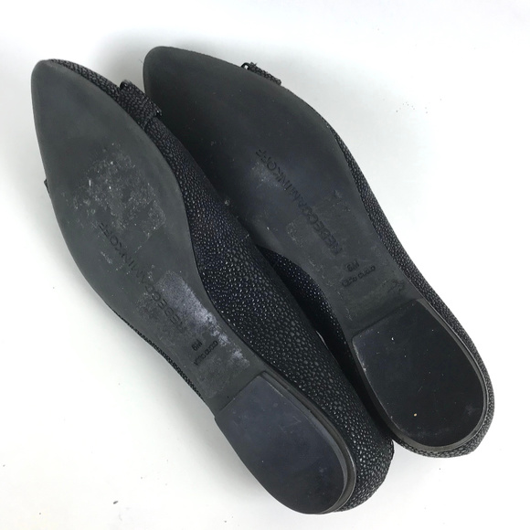 Rebecca Minkoff Flats Size 6 Black Pebble Studded - Picture 6 of 8